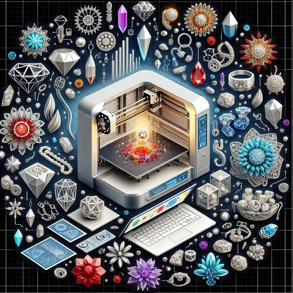 Crafting Unique Elegance Exploring the Creative potential of 3D Printing in Jewelry