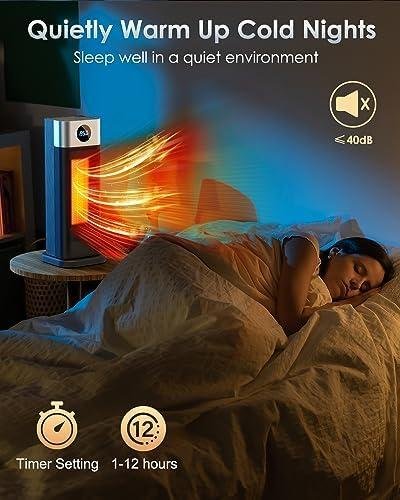 Stay Cozy with Our 1500W Space Heater: Fast, Safe, & Portable!