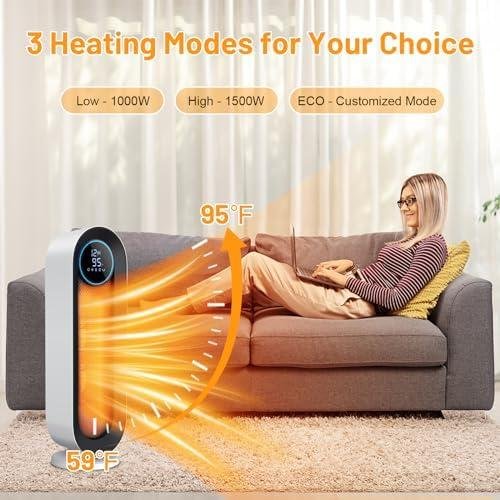 Stay Cozy Anywhere: Daxiga’s Portable Space Heater with Remote Control