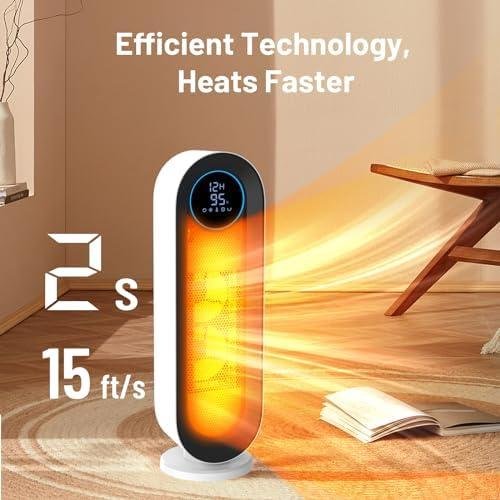 Stay Cozy anywhere: Daxiga’s Portable Space Heater with Remote Control