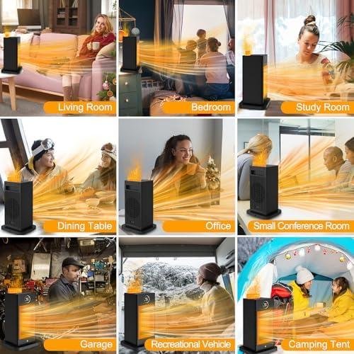 Stay Cozy with Our 3-in-1 Space heater & Humidifier Combo!