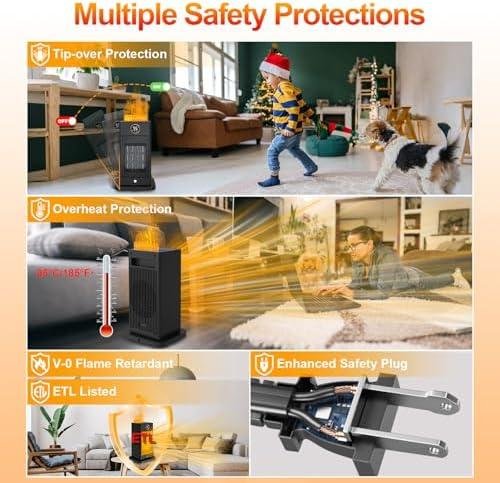 Stay Cozy with Our 3-in-1 Space Heater & Humidifier Combo!