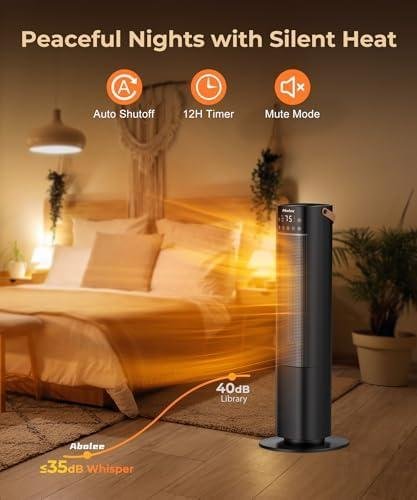 Stay Cozy with Our 1500W Space Heater: Safe, Quiet, and Smart!