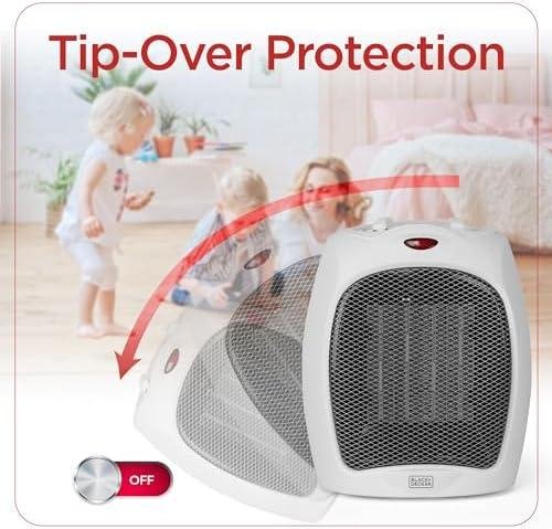 stay Cozy Anywhere: Our BLACK+DECKER 1500W Mini Heater!