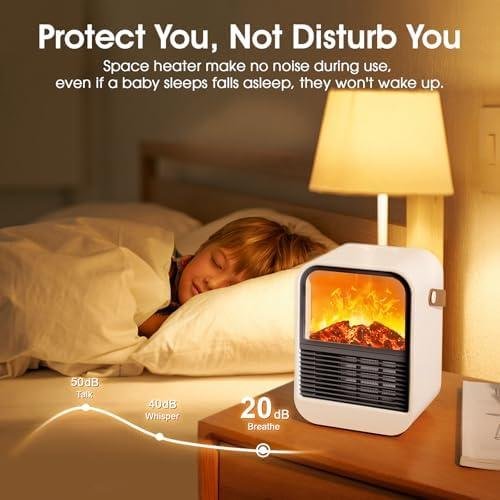 Let’s Cozy Up with Our Portable Mini Electric Fireplace Heater!