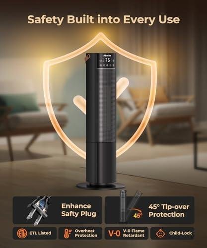 Stay Cozy with Our 1500W Space Heater: Safe, Quiet, and Smart!