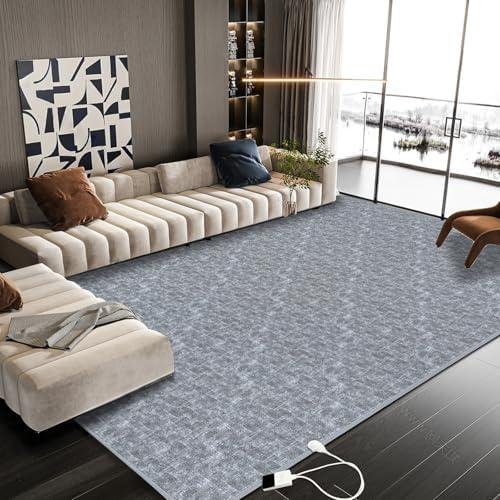 Stay Cozy Together: Our 120V Heated Rug with easy Clean & Timer!