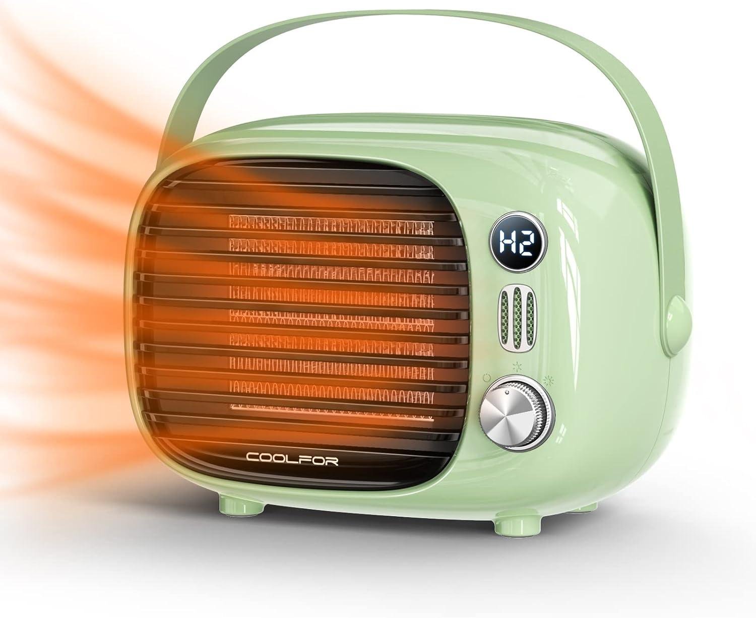 Stay Cozy This Winter: Our Fast Heating Desk Space Heater!