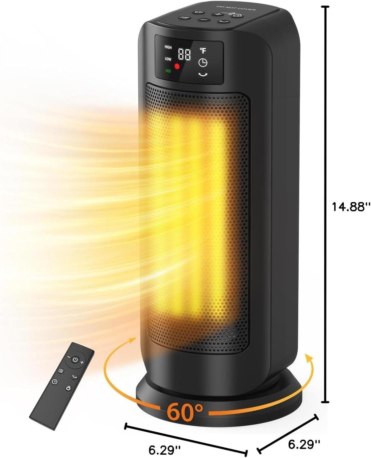 Stay Cozy with Our 1500W Portable Space Heater: Safe, Smart, Stylish!