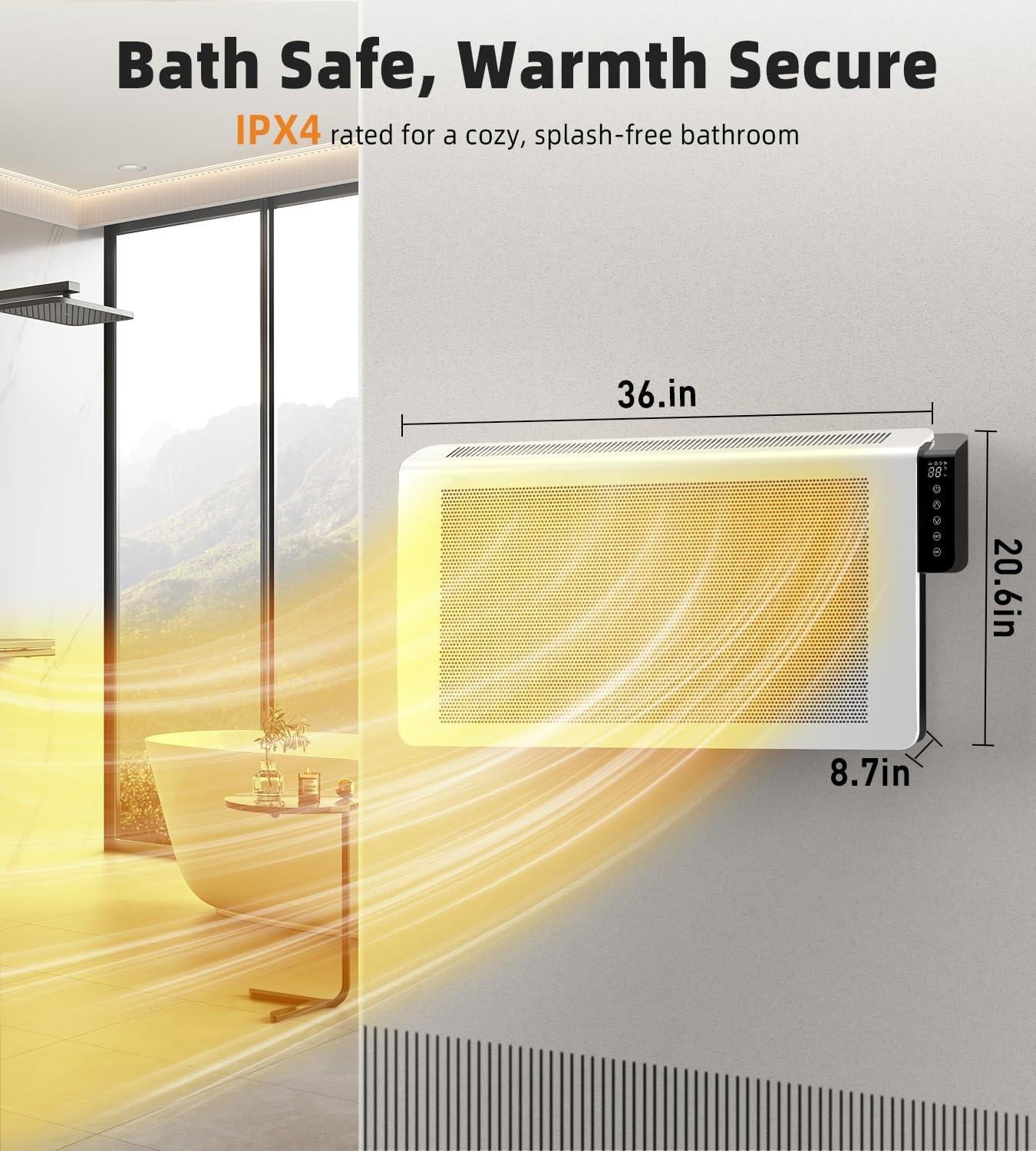 Cozy Up with Our 1500W Infrared Space Heater: Safe, Silent & Smart!