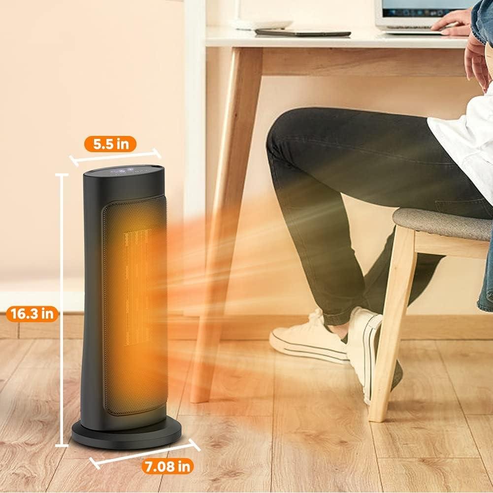 Stay Cozy Together: Our LifePlus 50° Oscillating Space Heater!