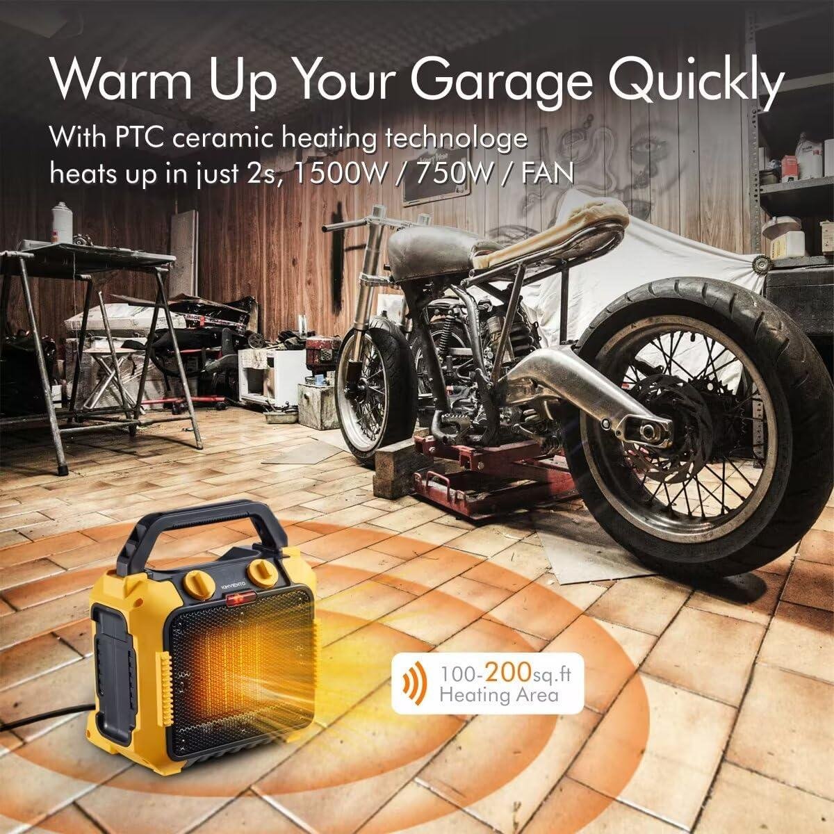 stay Cozy Together: Our Portable Space Heater with Safety Features!