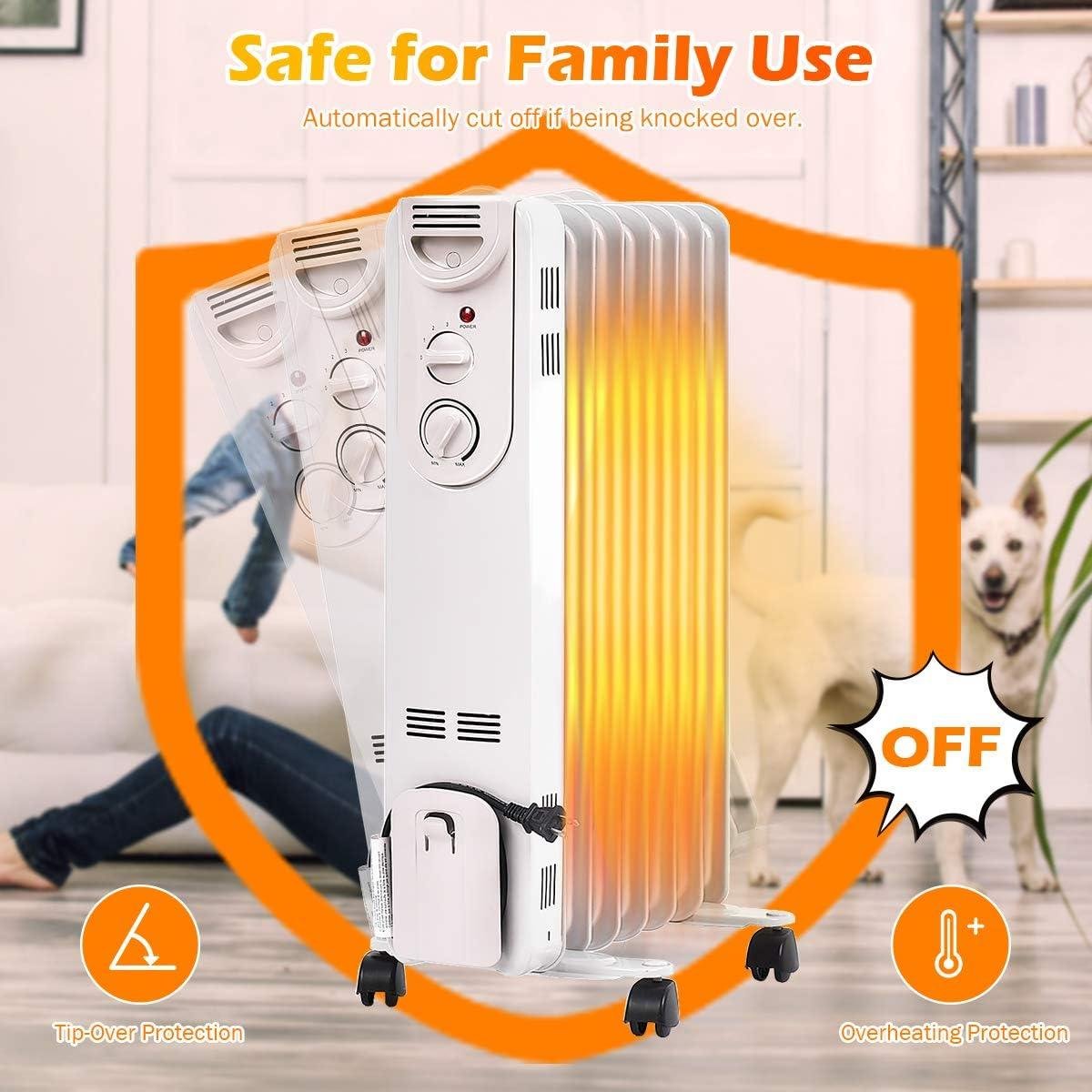 Stay Cozy Together: Our TANGKULA 1500W Silent Oil heater