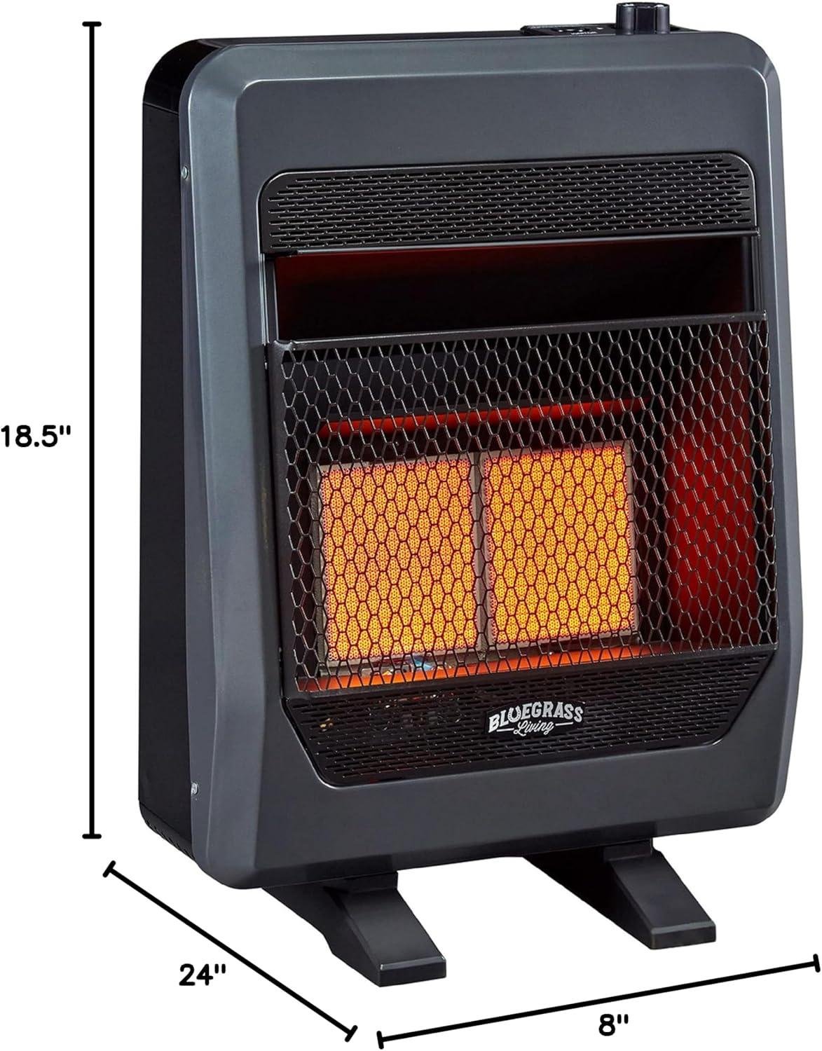 Stay Cozy Anywhere with Our Ventless 20,000 BTU Space Heater!