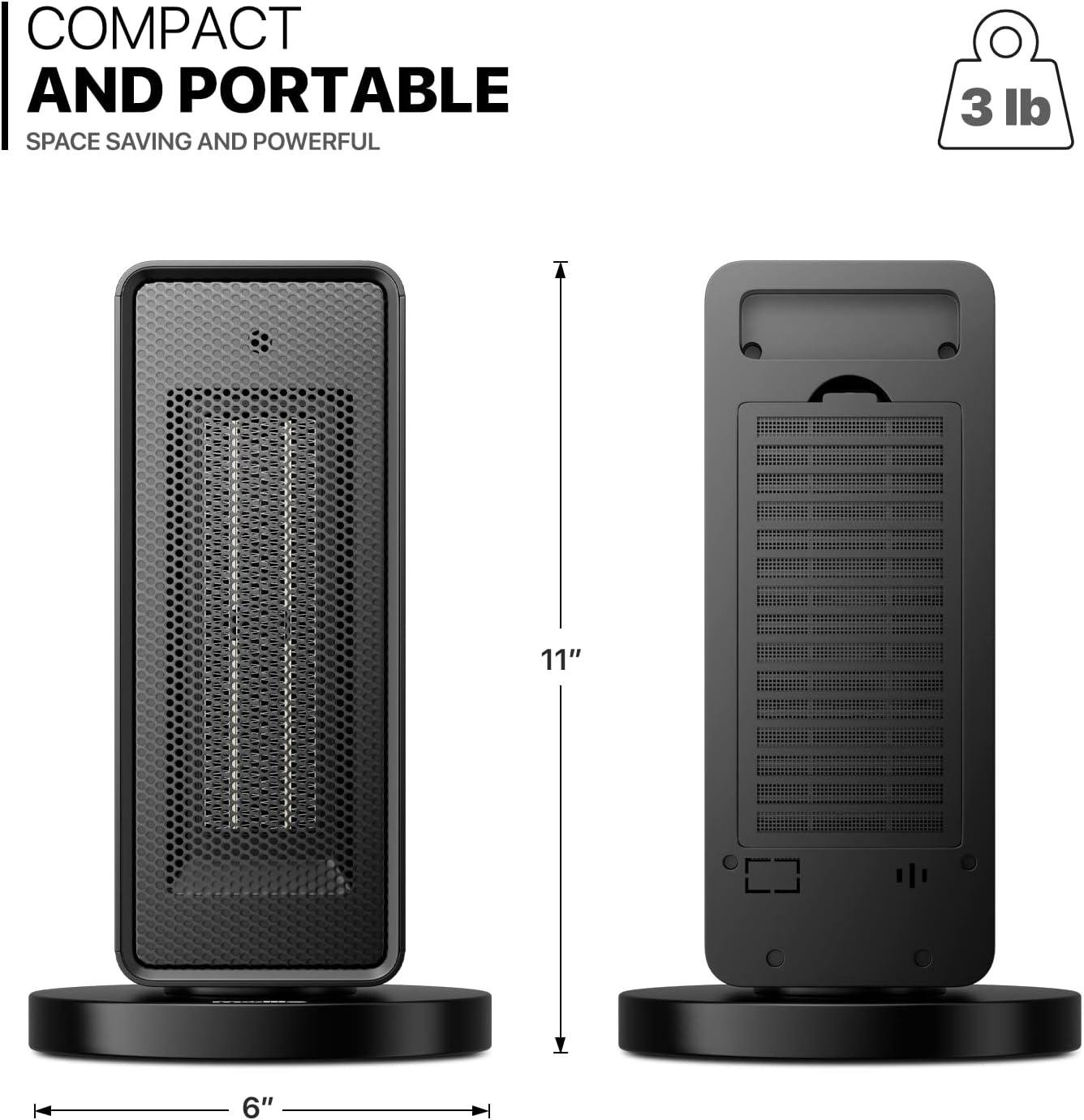 Discover Our Quiet, Safe, and Fast Heating Mollie Space Heater!