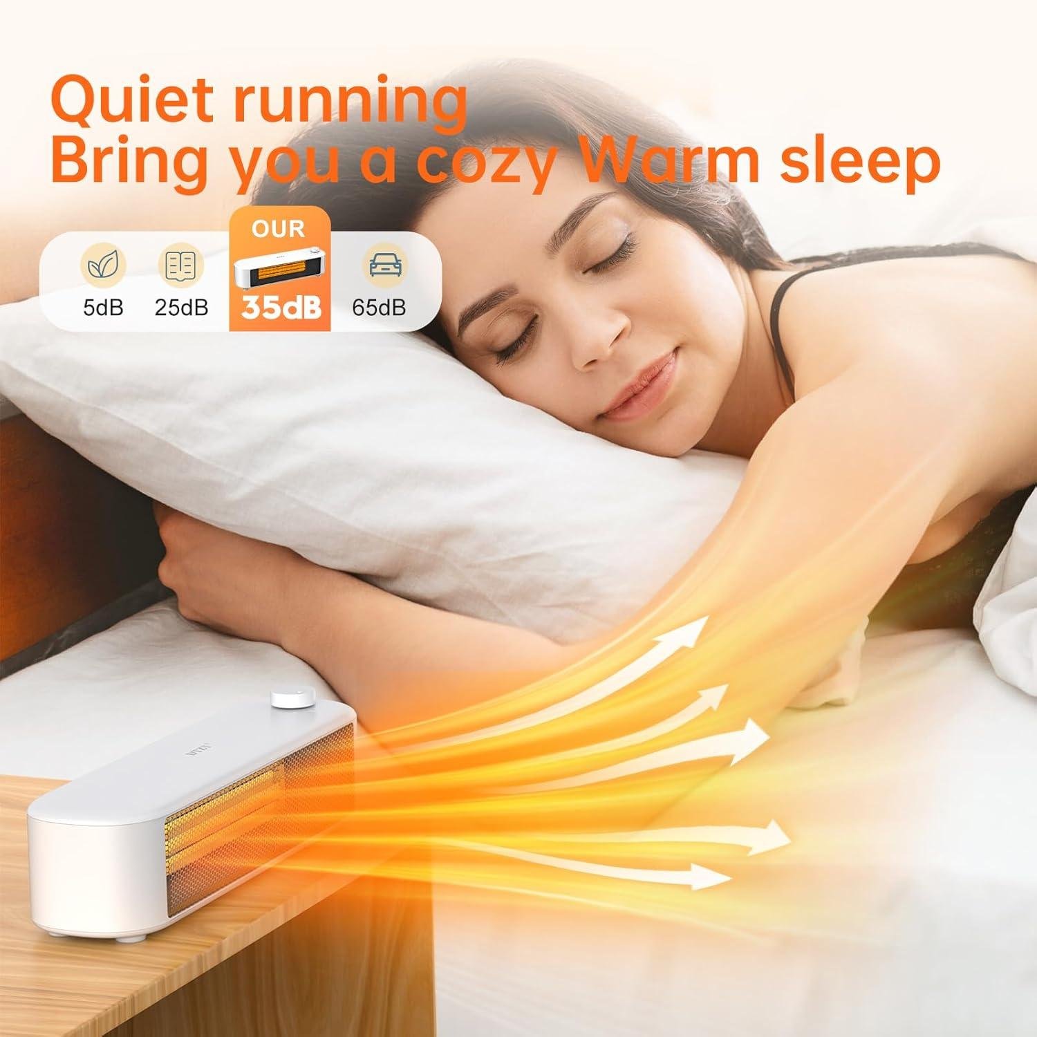 Stay Cozy Together: Our DTZY 1000W Space Heater for Warmth & Safety!