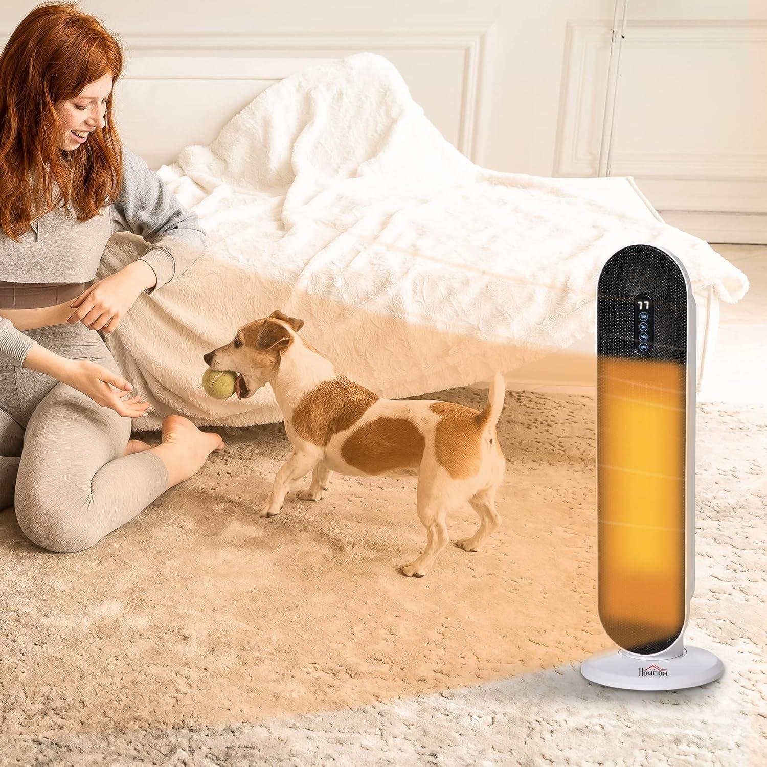 Stay Cozy with Us: Explore the HOMCOM Ceramic Tower Heater!