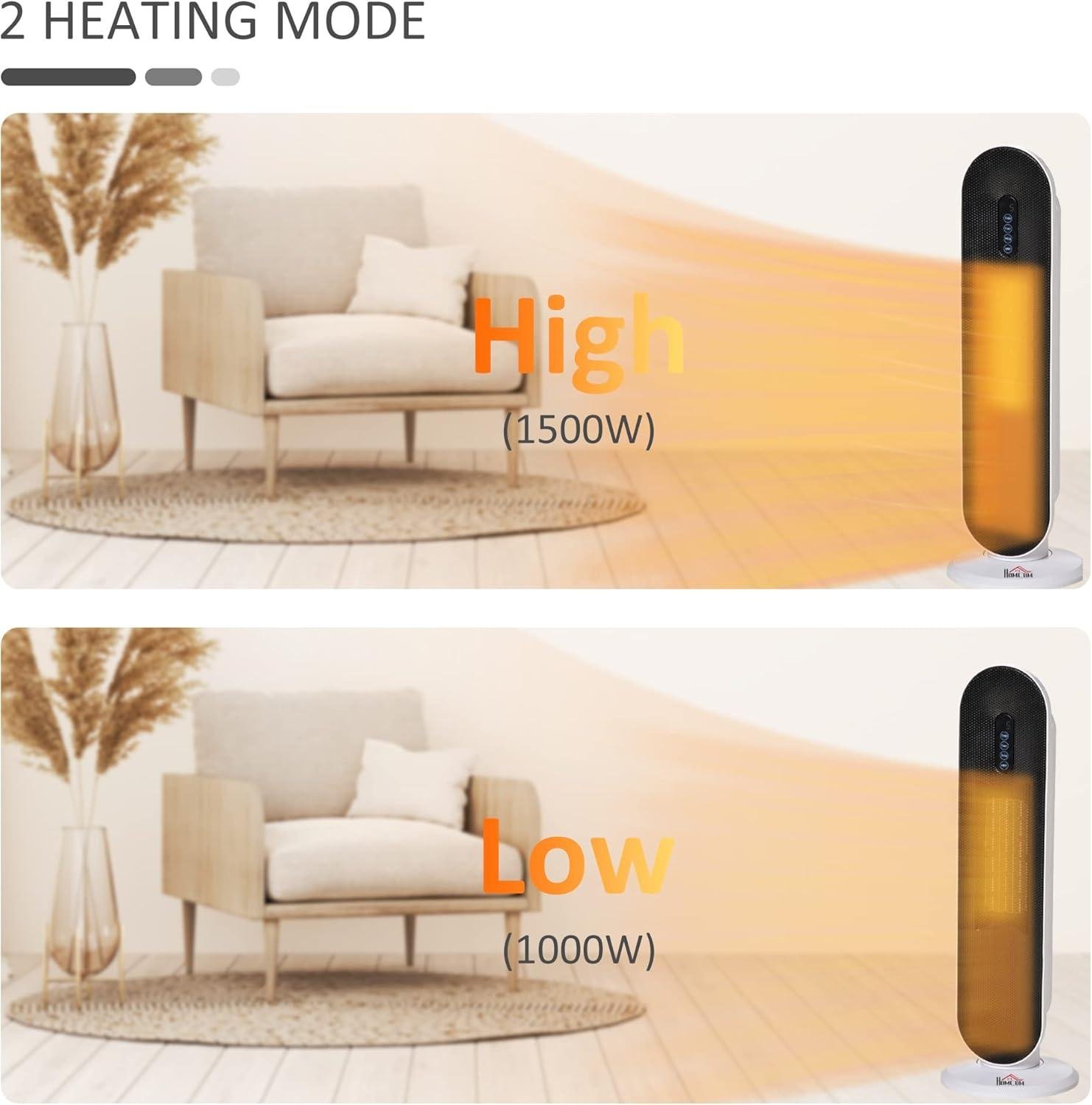 Stay Cozy with Us: Explore the HOMCOM Ceramic Tower Heater!