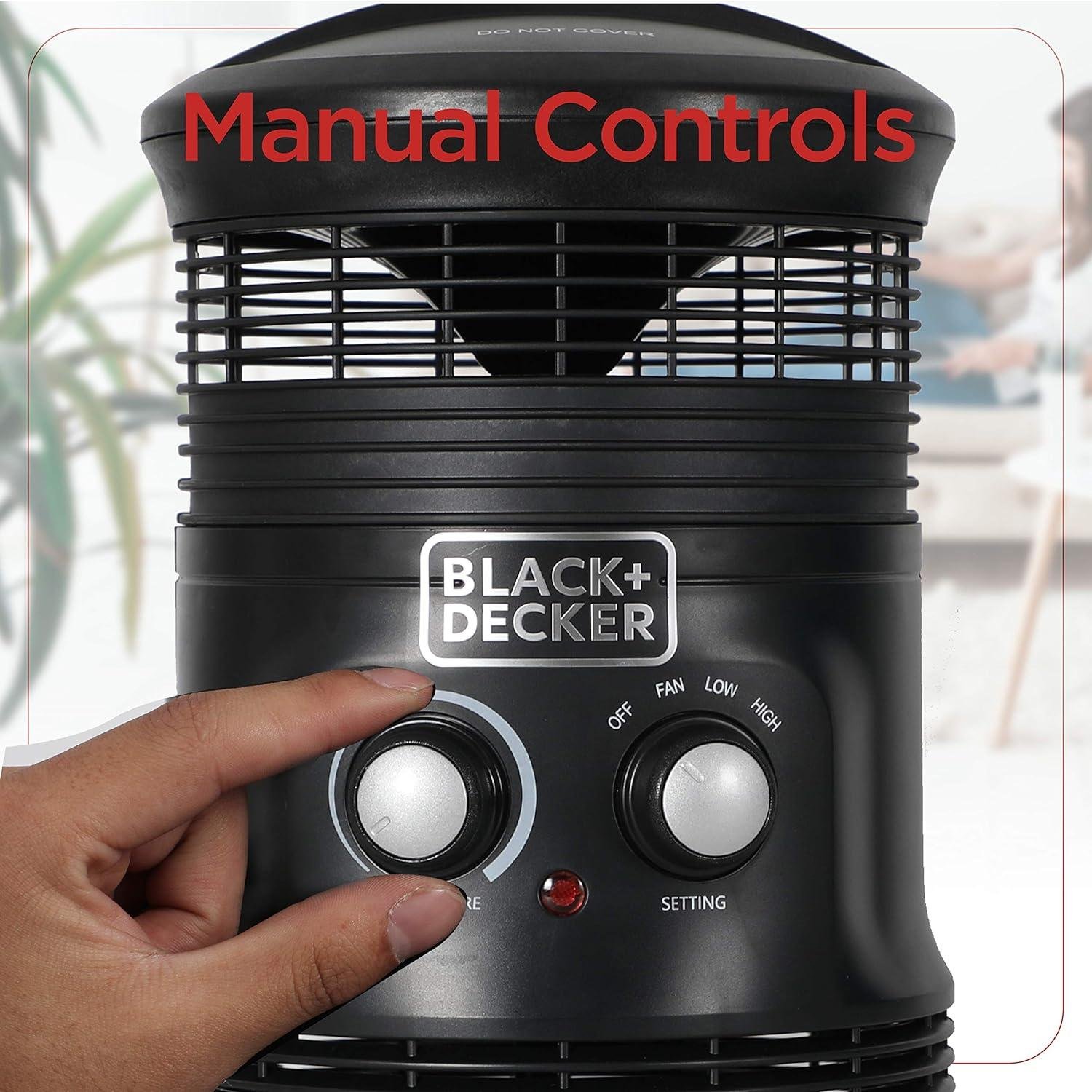 Stay Cozy Anywhere: Our BLACK+DECKER 360° Heater Fan Combo!