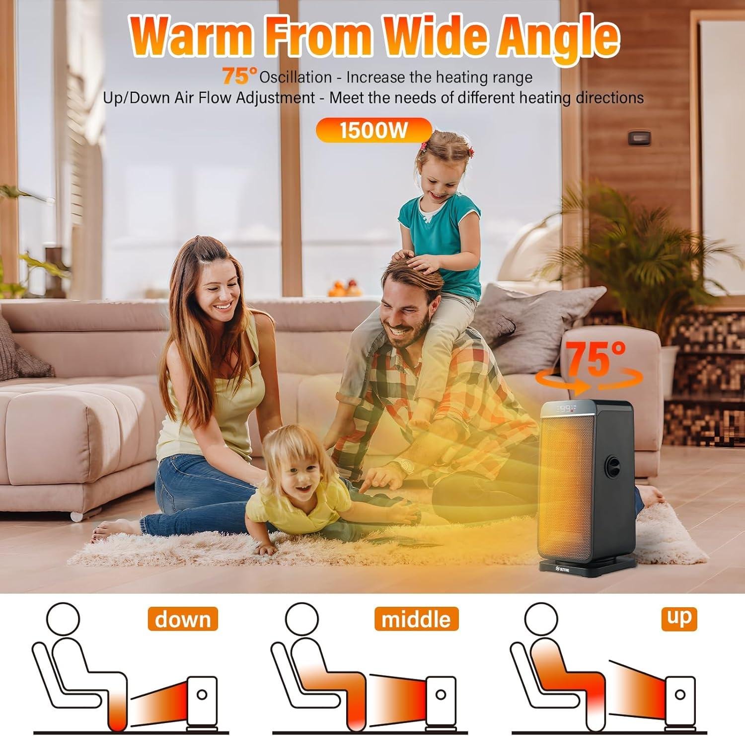 Stay Cozy with OUTFINE: Our 1500W Portable Space Heater