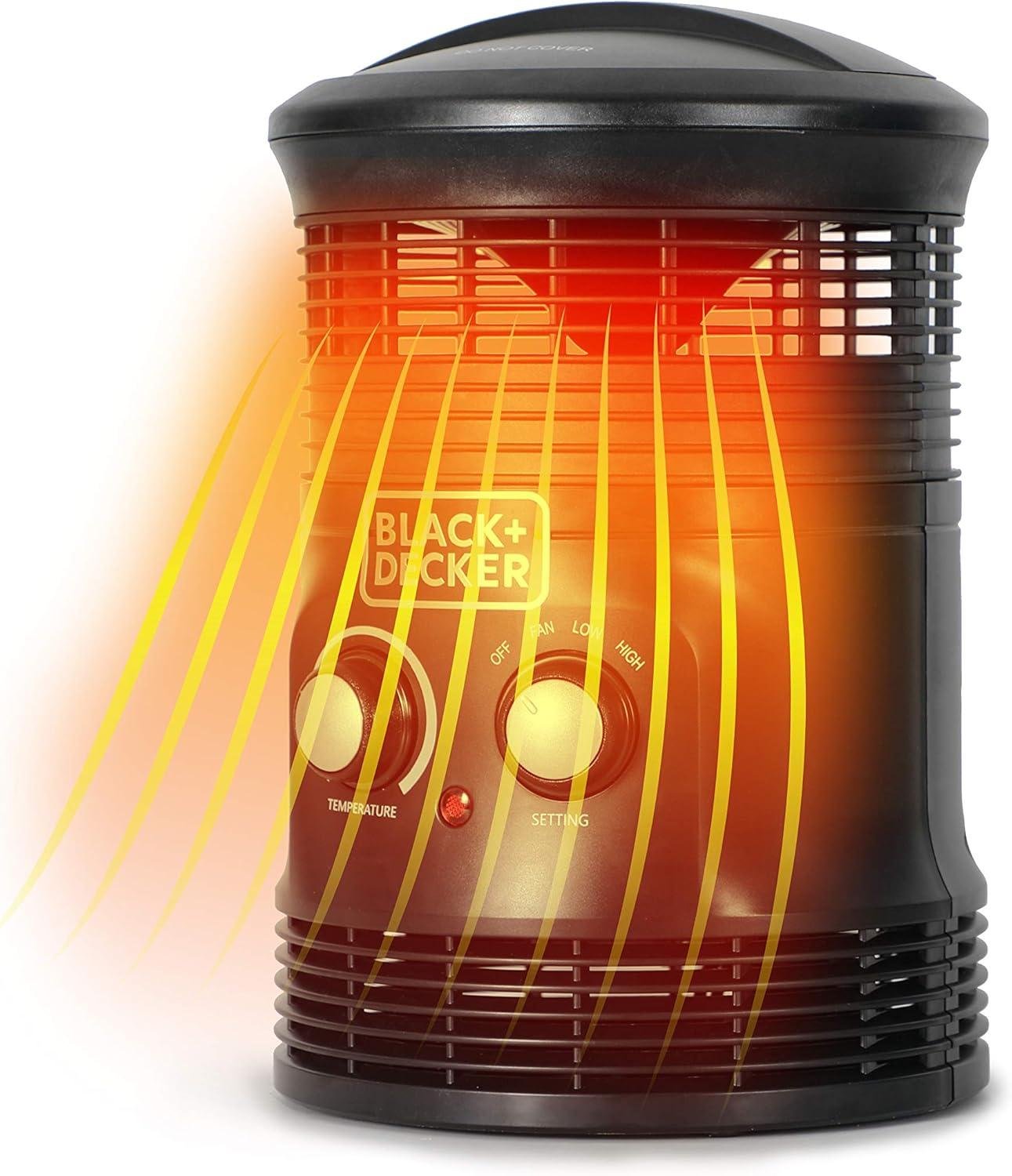 Stay Cozy Anywhere: Our BLACK+DECKER 360° Heater Fan Combo!