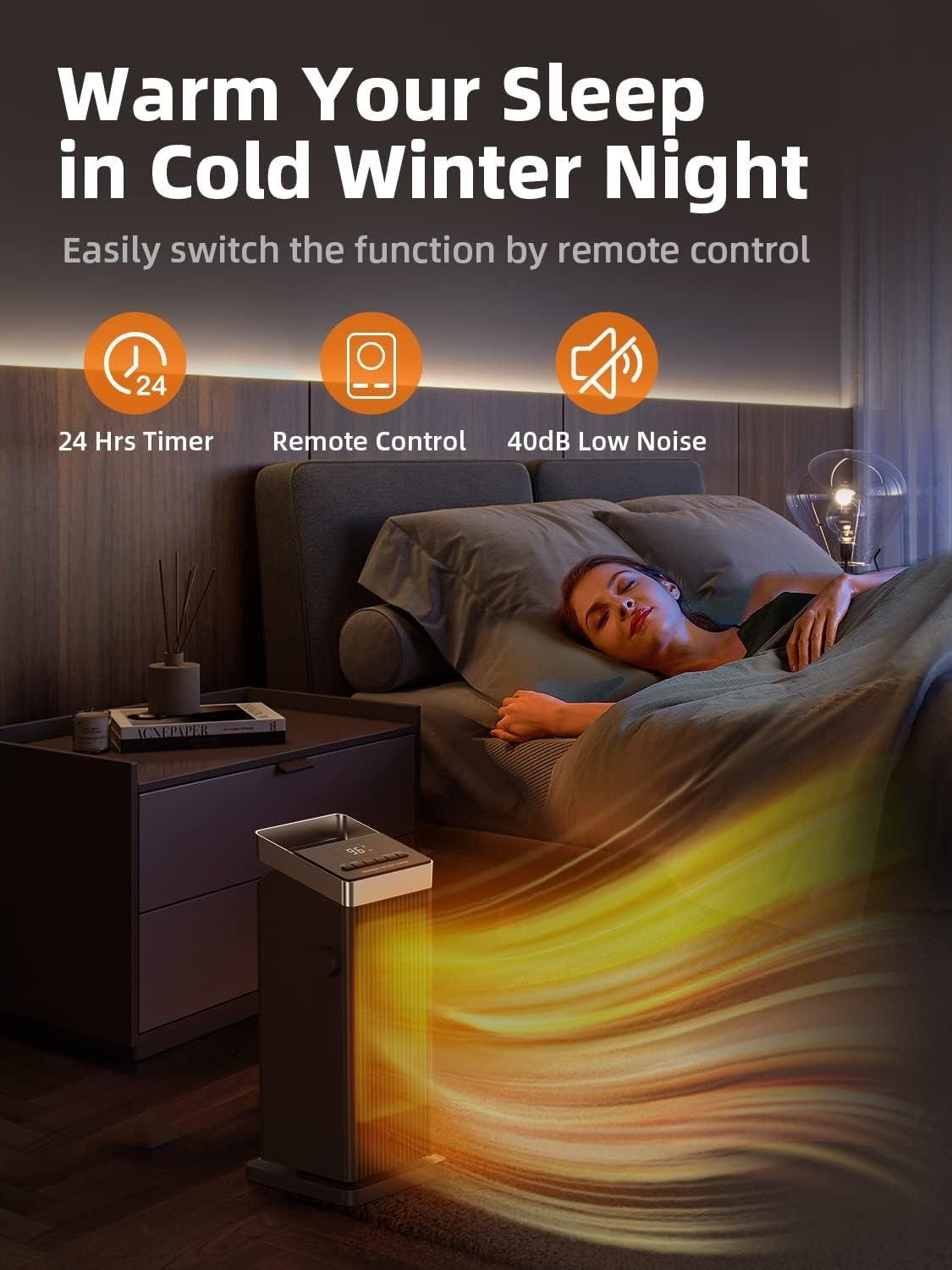 stay Cozy and Save Energy with Our BREEZOME Space Heater!