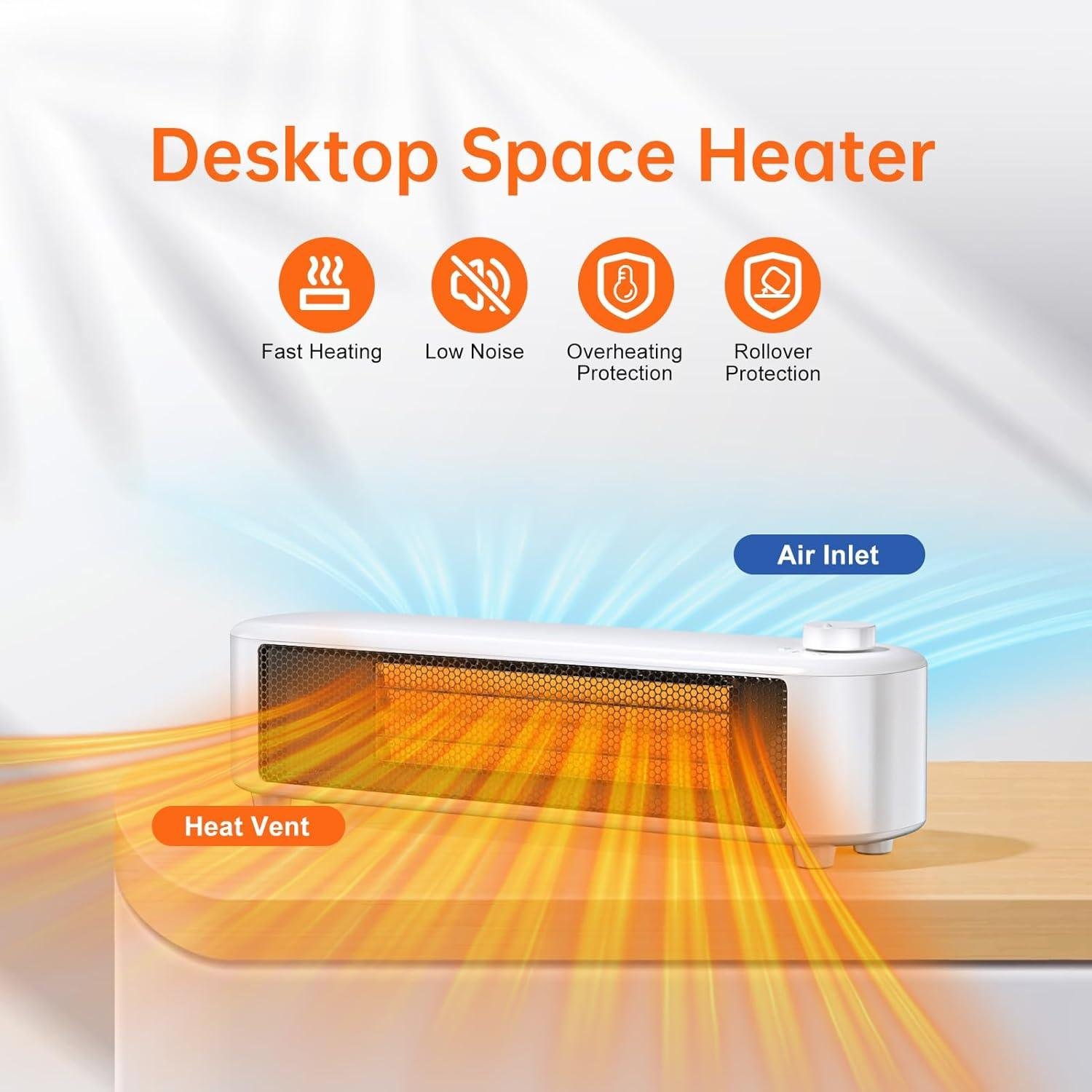 Stay Cozy Together: Our DTZY 1000W space Heater for Warmth & Safety!