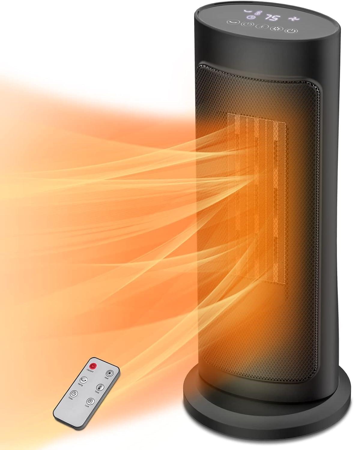 Stay Cozy together: Our LifePlus 50° Oscillating Space Heater!