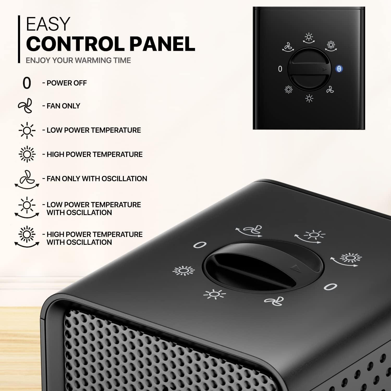 Discover our Quiet,Safe,and Fast Heating Mollie Space Heater!