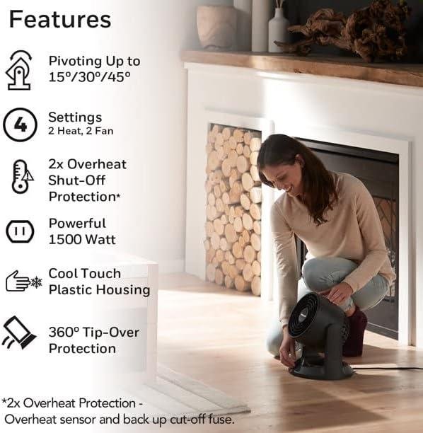 Experience Year-Round Comfort with Our Honeywell Turbo Force Fan & Heater!