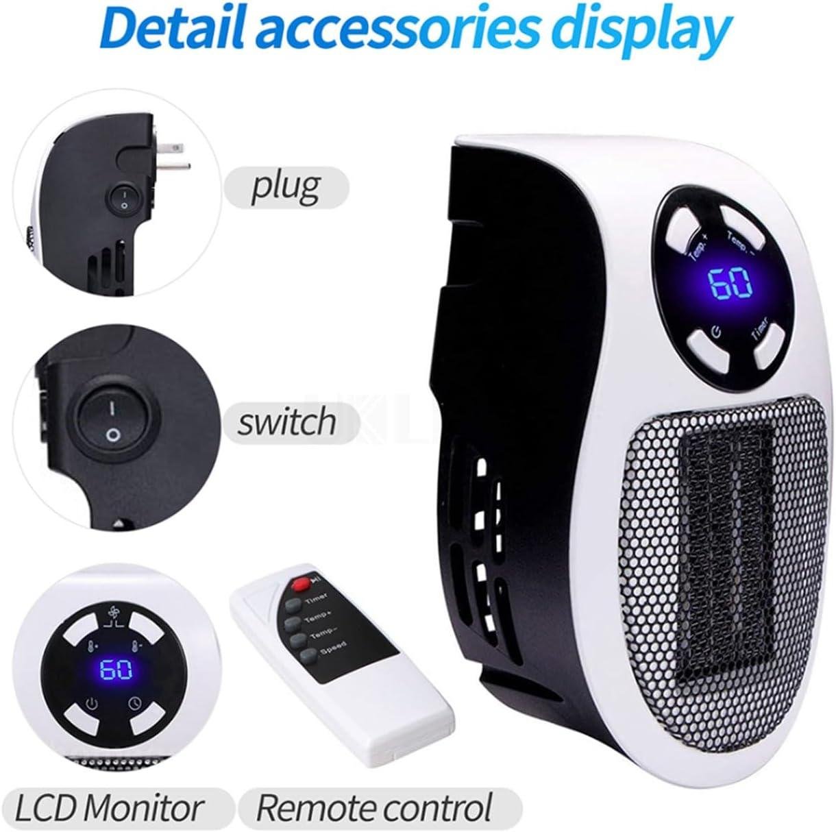 Stay Cozy Anywhere: Our Compact 500W Plug-In heater!