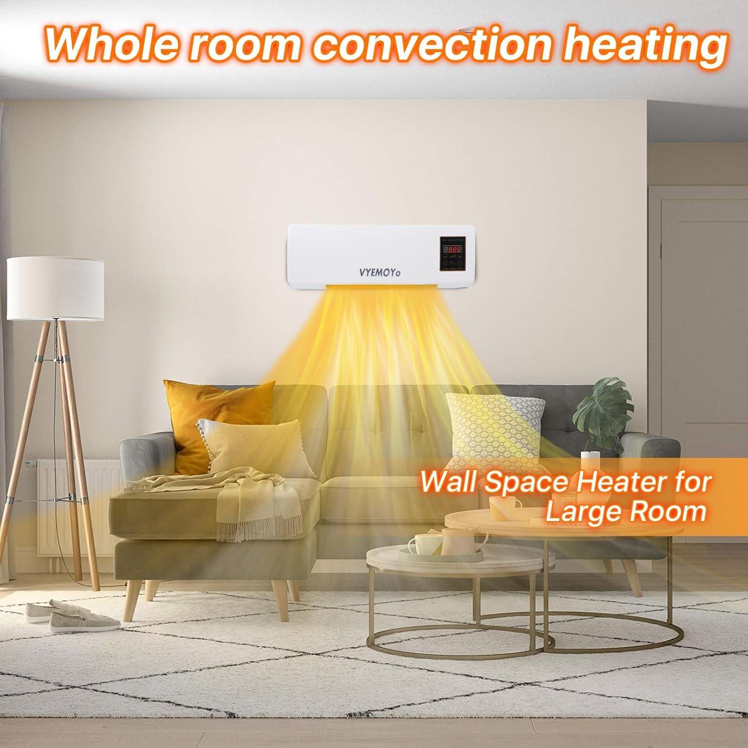 Let's Discover Our 1400W Wall Space Heater for Instant Warmth!