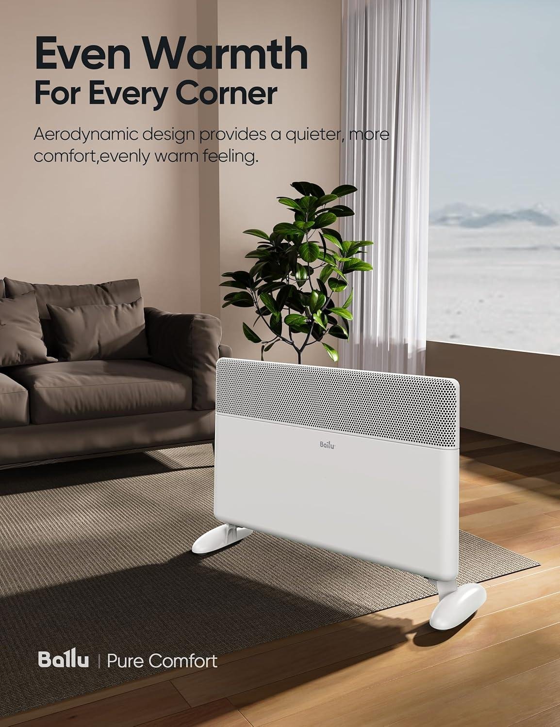 Stay Cozy with Us: Discover the Ballu 1500W Smart Space Heater!