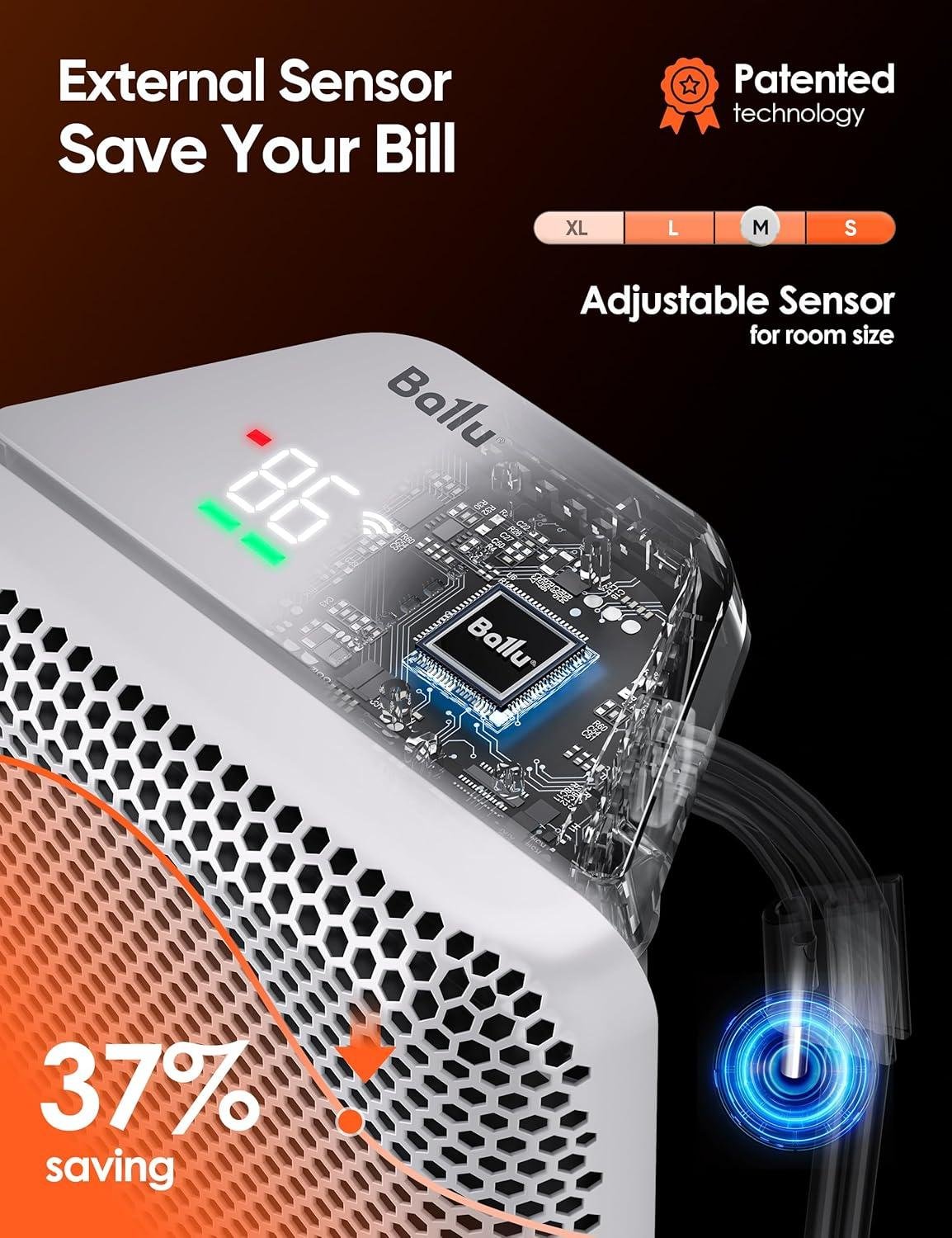 Stay Cozy with Us: discover the Ballu 1500W Smart Space Heater!