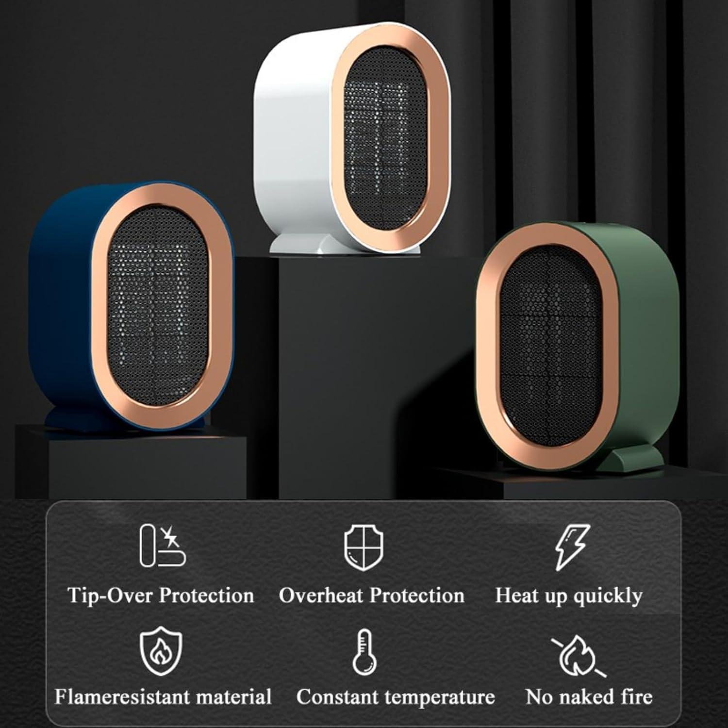 Stay Cozy with Our Stylish mini Space Heater: Fast Heat & Safety!