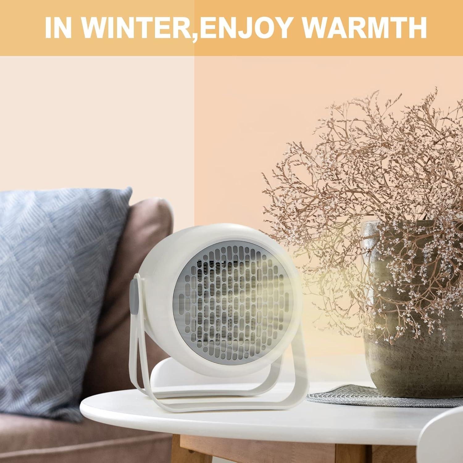 Stay Cozy Anywhere: Our Fast-Heating mini space Heater!