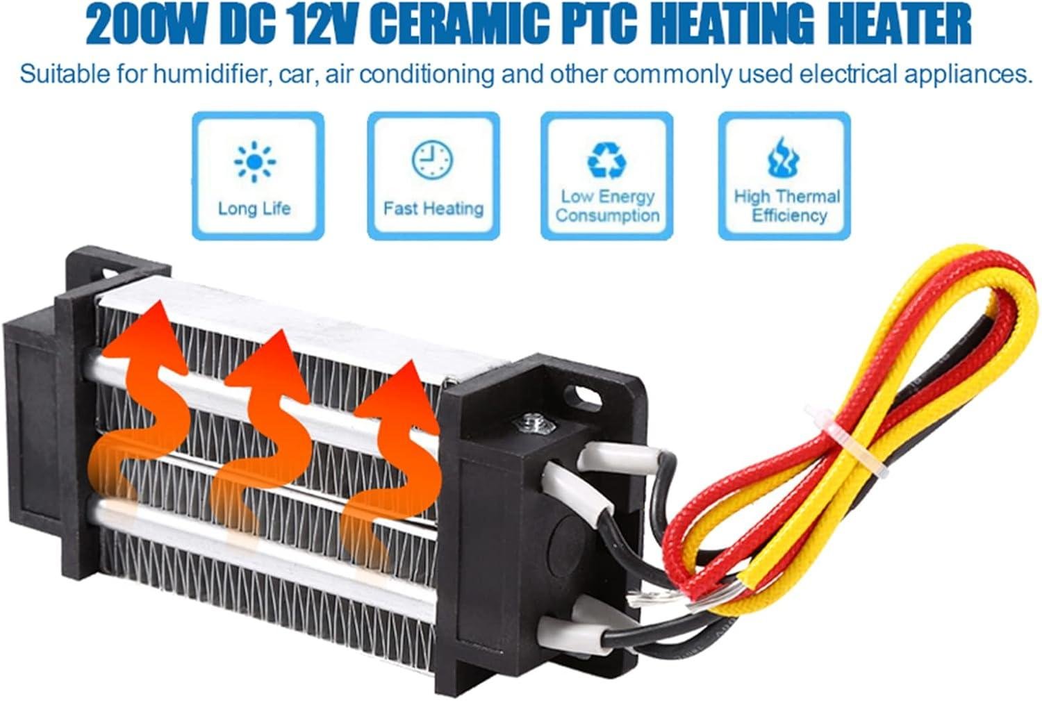 Stay Cozy with Our 200W DC 12V PTC Ceramic Heater-Easy & Efficient!