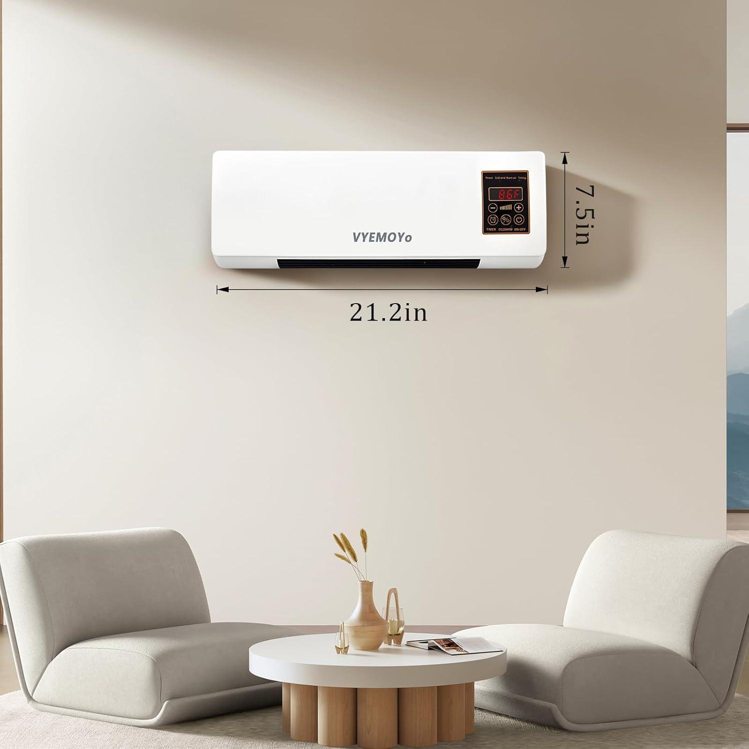 Let's Discover Our 1400W Wall Space Heater for Instant Warmth!