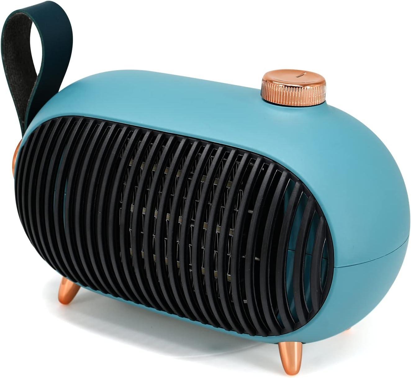 Stay Cozy with Our Retro Mini Space Heater - Safe & Stylish!