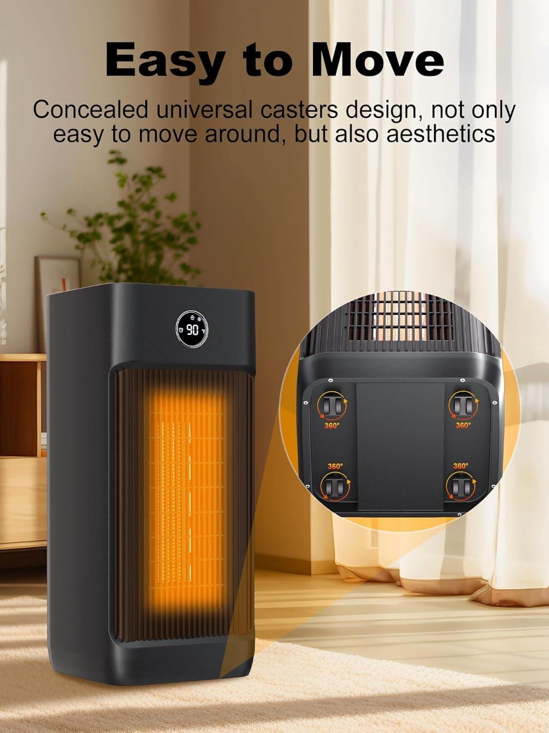 Stay Cozy & Comfortable: Our 1500W space Heater with humidifier!