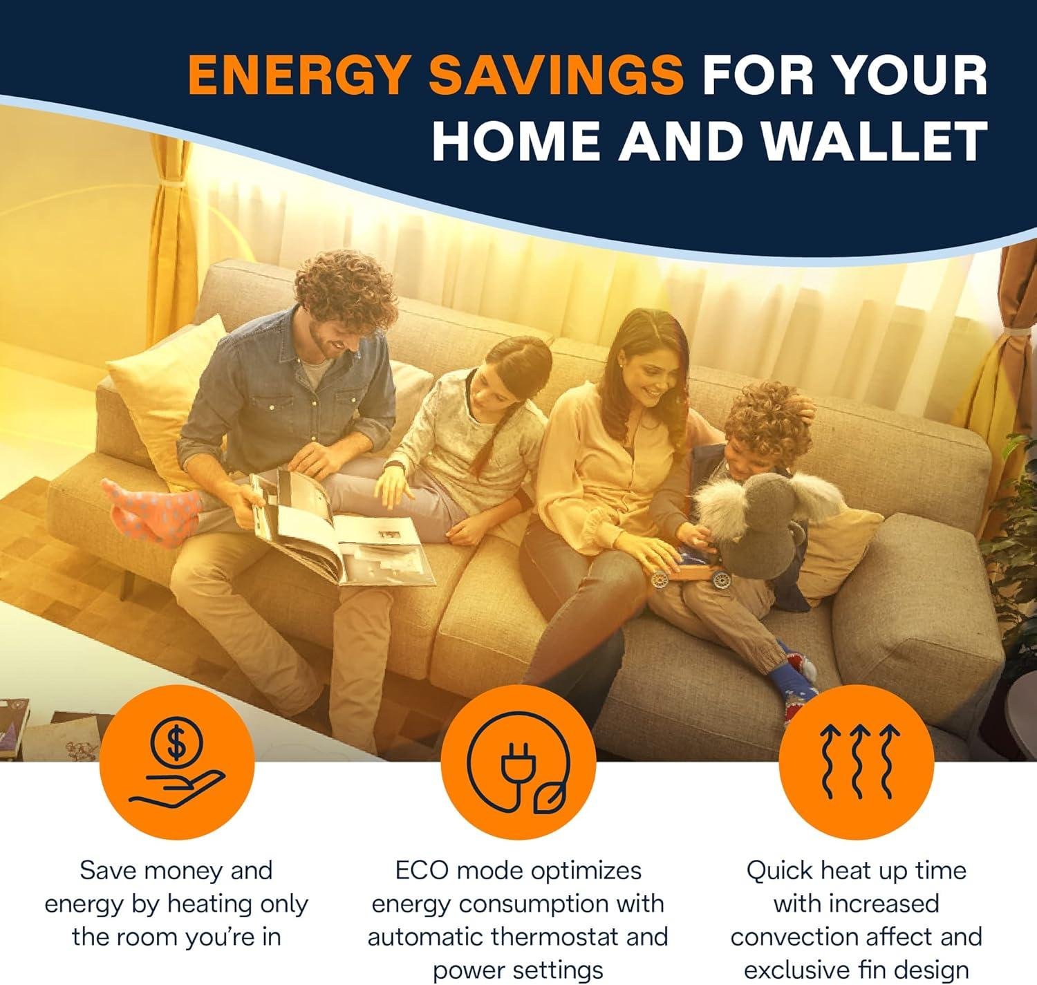 Stay Cozy with Our 1,500W Portable Radiator Heater this Winter!