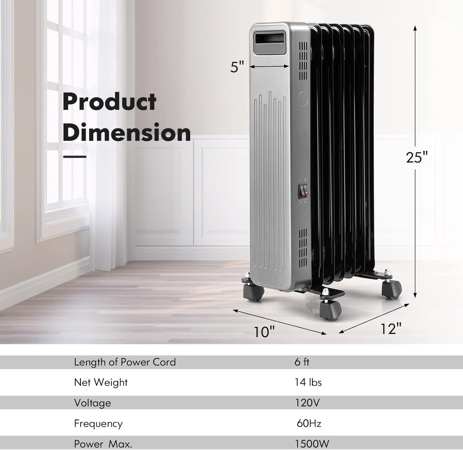 Stay Cozy Together: Our Tangkula 1500W radiator Heater Review