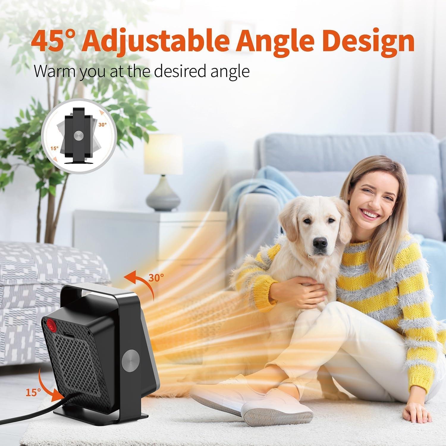 stay Cozy Together: our Portable Space Heater with Safety Features