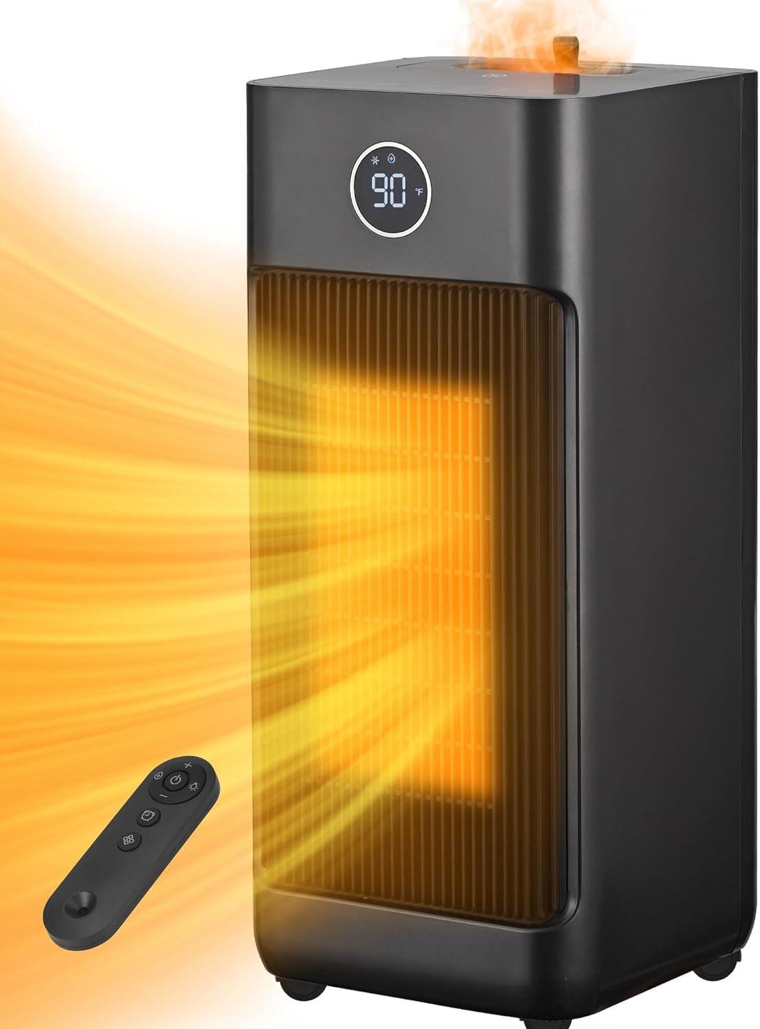 Stay Cozy & Agreeable: Our 1500W Space Heater with Humidifier!