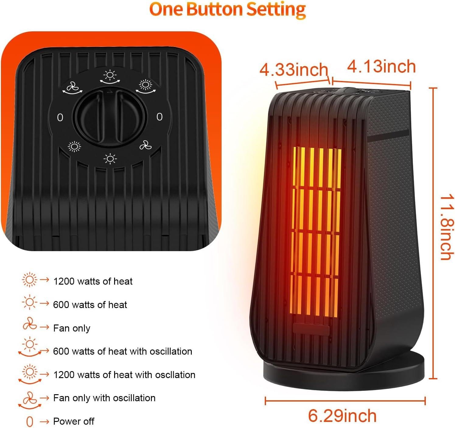 Stay Cozy This Winter: Our Ultra-Quiet Portable Space heater!
