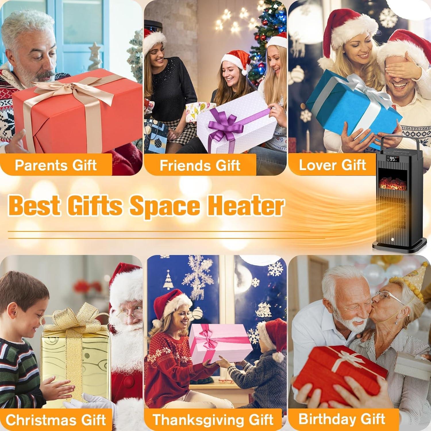stay Cozy This Winter: Our 2024 Mini Portable Space Heater with Infrared Sensor & Fireplace Effect!