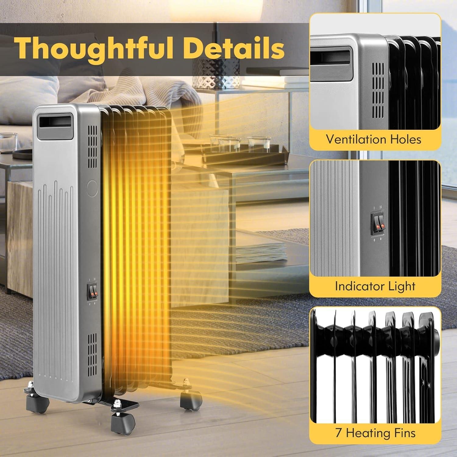 Stay Cozy together: Our Tangkula 1500W Radiator Heater Review