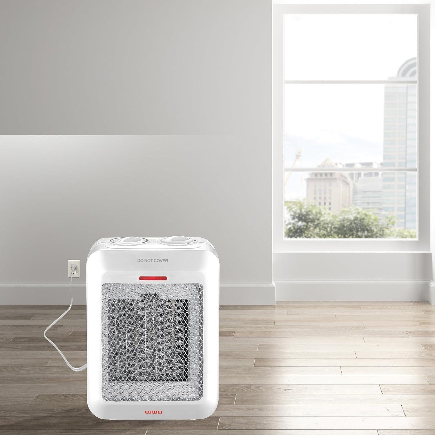 Stay Cozy Together: Our Aiwa Small Ceramic Heater with Safe Features