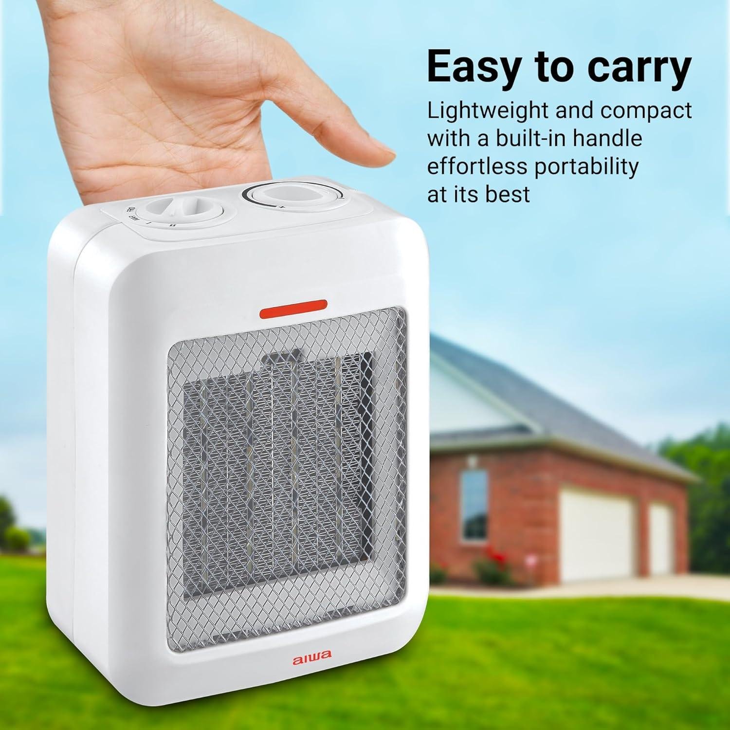 stay Cozy Together: Our Aiwa Small ceramic Heater with Safe Features