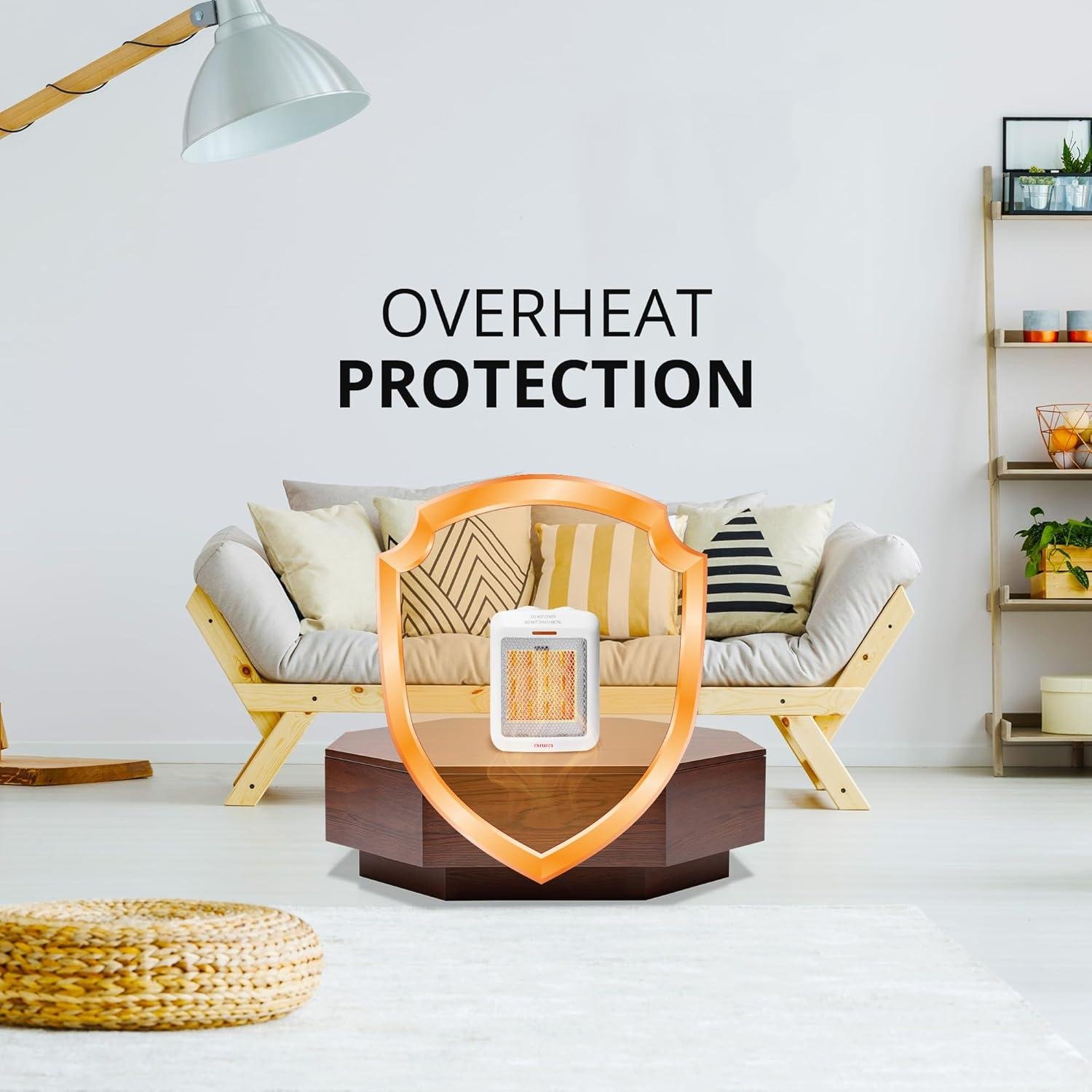 Stay Cozy Together: Our Aiwa Small Ceramic Heater with Safe Features